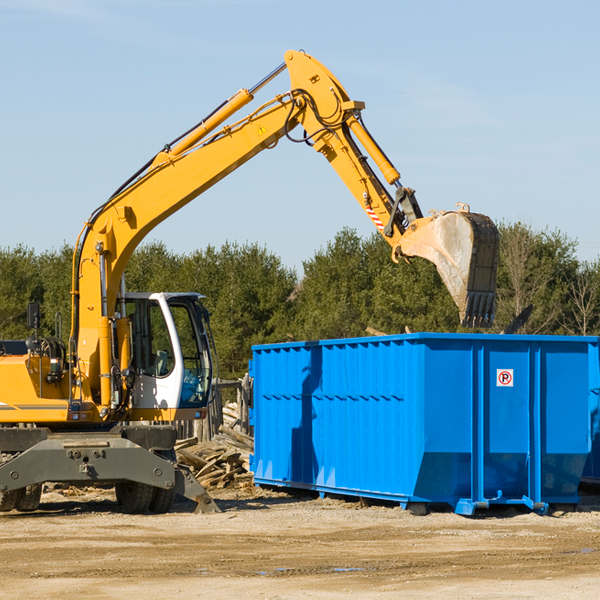 what size residential dumpster rentals are available in Texas